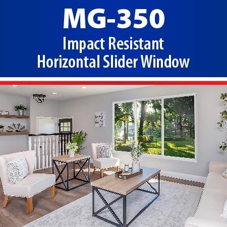 MG-350 (HR) Impact Resistant Horizontal Sliding Window